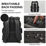 mixi Travel Laptop Backpack for Women & Men Carry On Backpack fits 16'' Laptop, Waterproof Lightweight Casual Hiking Weekender Bags Rucksack,17 Inch, Knight Black
