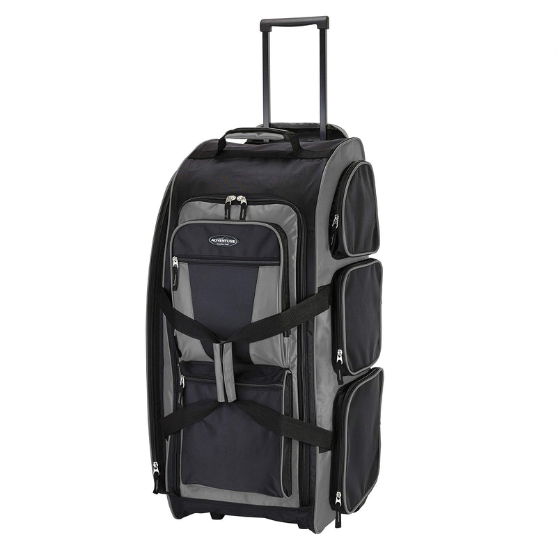 Travelers Club 30" Xpedition Rolling Duffel Bag, Charcoal Grey