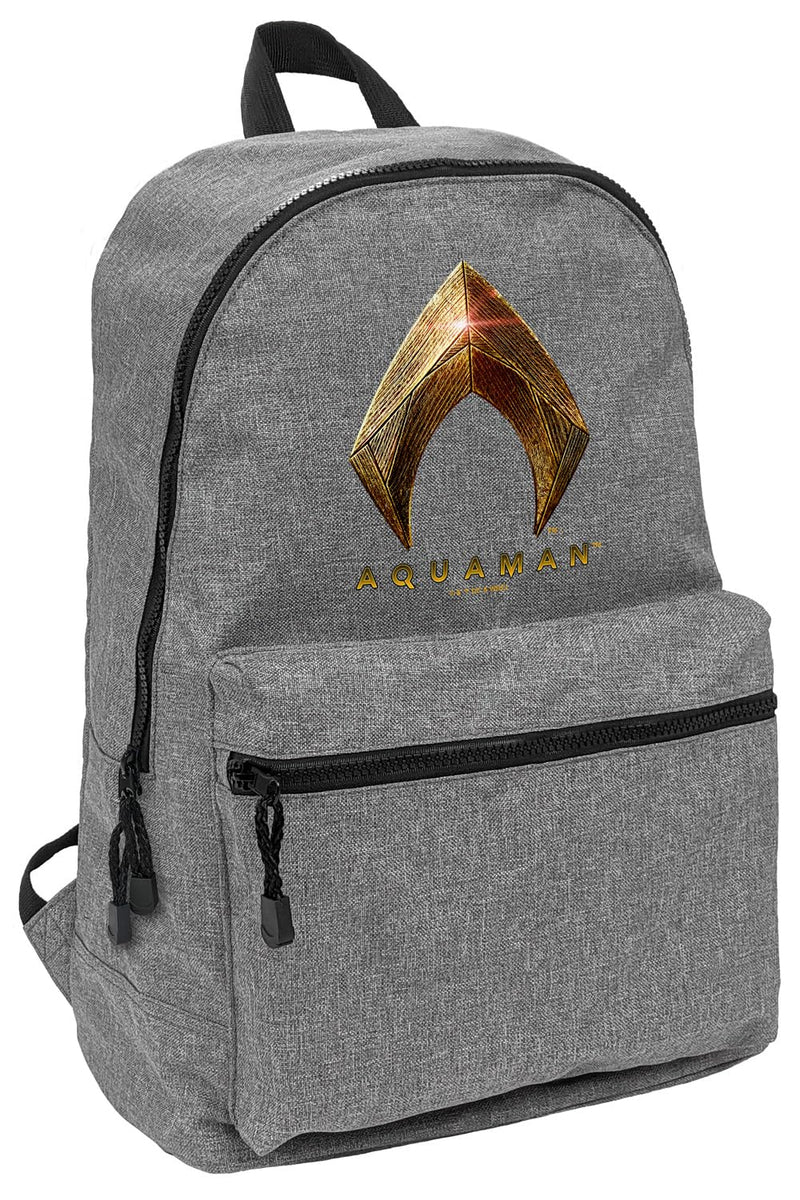 LOGOVISION Justice League Movie Aquaman Logo Lightweight Backpack for Work School Daily Use Packable for Travel