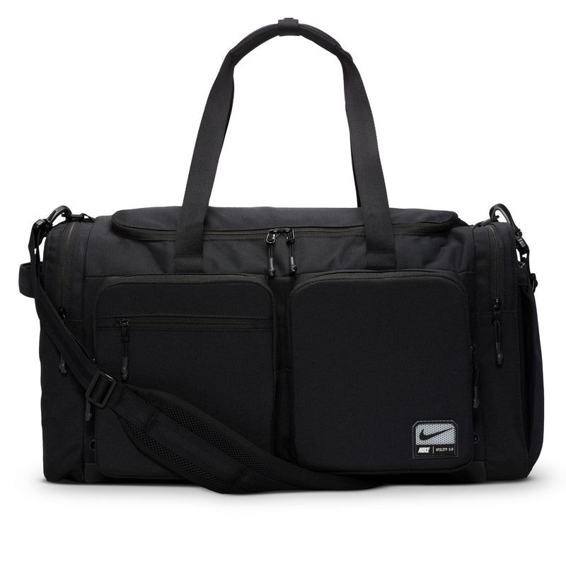 Nike Men's NK UTILITY M POWER DUFF - 2.0 Backpack, Black/Black/White, One Size, Black/Black/White, One Size, Classic