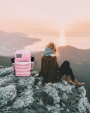 LHI Tactical Military Backpack for Men and Women 25L Army Assault Pack Bag Large Rucksack with Molle System-pink