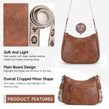 APHISON Trendy Leather Crossbody Purse with Adjustable Strap, Women's Shoulder Handbag