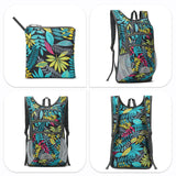 SUIKIHUM 20L Lightweight Hiking Daypack, Foldable Travel Packable Backpack for Men Women for Cycling Camping Outdoor (Leaf Print)