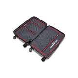KARL LAGERFELD Paris Unisex Luggage Suitcase,Black/Grey,Medium