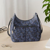 Securtex Anti-theft Free Time Hobo Bag - 10.5"x9" Travel Crossbody For Women w/Locking Zippers RFID