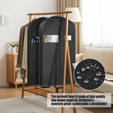 KintKita 43" Garment Bags for Hanging Clothes & Travel, 4" Gusseted Suit Bag for Closet Storage, Hanging Bags for Clothes Travel with 2 Handles for Tuxedos, Coats,Shirts & Dresses