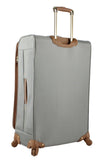 Steve Madden Designer Luggage Collection - 3 Piece Softside Expandable Lightweight Spinner Suitcase Set - Travel Set includes 20 Inch Carry on, 24 Inch & 28-Inch Checked Suitcases (Harlo Gray)