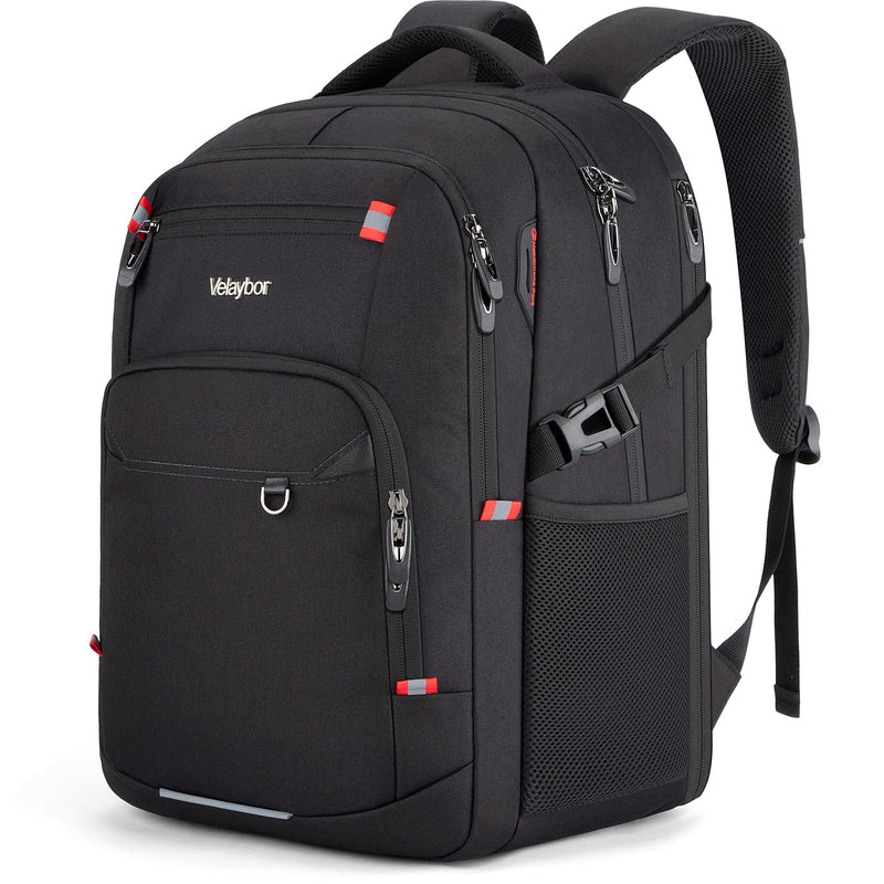 Velaybor 40L Expandable Laptop Backpack, Anti-thief Travel Backpack, Airline Approved Business Waterproof Carry on Luggage, Fits 15.6" Laptop for Men Women