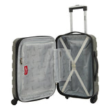 Wrangler 4 Piece Miami Luggage and Packing Cubes Set, Olive Green