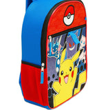 Pokemon Backpack for Boys 8-12 - Bundle with 16" Backpack, Storage Case, Pencil Holder, Water Bottle, Stickers, More | Pokemon School Bag Set for Kids