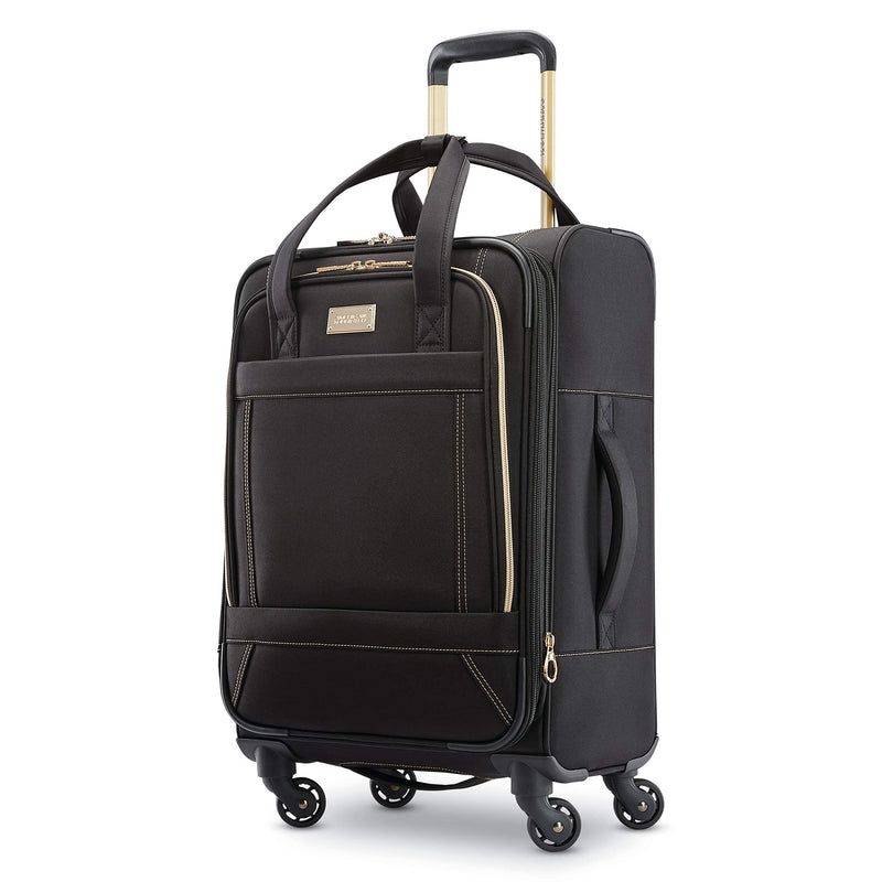 American Tourister Belle Voyage Softside Luggage with Spinner Wheels, Black, Carry-On 21-Inch