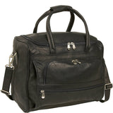 Piel Leather Small Computer Carry-All Bag, Black, One Size