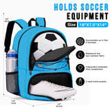 Hsmihair Youth Soccer Bag-Soccer Backpack&Backpack for Football Basketball,with Ball Compartment Separate Cleat Package