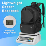 YHXONEOK Soccer Bag, Lightweight Soccer backpack with Ball Compartment & Shoe Compartment for Basketball Volleyball & Football, Large and Water Resistant Sports Backpack for Son Daughter Men Women