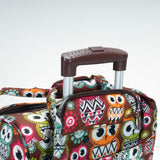 Rockland Melrose Upright Wheeled Underseater Carry-On Luggage, Owl
