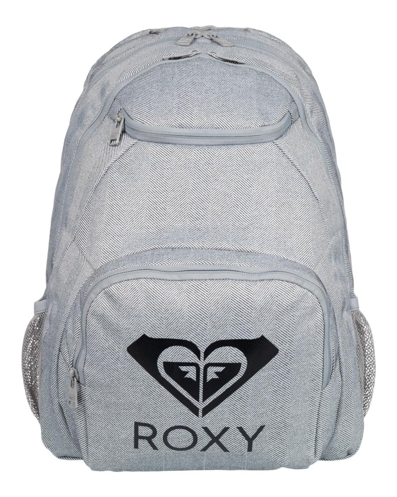 Roxy Women's Shadow SWELL Solid Logo Backpack, Heritage Heather, Dimensions: 18"" (H) x 13"" (W) x 6"" (D) / 45.5 (H) x 33 (W) x 14 (D), Volume: 24 L