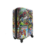Fast Forward Marvel Comic Heroes Hard-Sided Tween Spinner Luggage, 20 Inches Carry-On Travel Trolley Marvel Suitcase for Kids