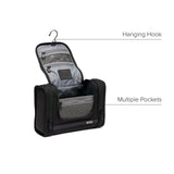 TUMI - Alpha Hanging Travel Kit - Toiletries and Cosmetics Organizer - Travel Essentials Bag with Hooks & Pockets - Black