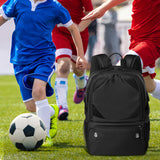 YHXONEOK Soccer Bag, Lightweight Soccer backpack with Ball Compartment & Shoe Compartment for Basketball Volleyball & Football, Large and Water Resistant Sports Backpack for Son Daughter Men Women