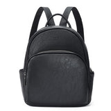 Telena Small Backpack Purse for Women Cute Mini Leather Travel Shoulder Bags Black