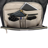 Kenneth Cole REACTION Madison Square Lightweight Hardside Chevron Expandable Spinner Luggage, Black, 2-Piece (20" Carry On + Tote)
