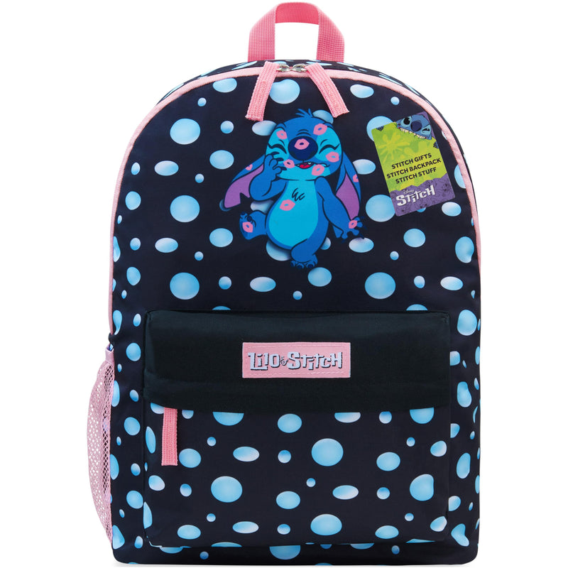 Disney Stitch Backpack for Girls Teens School Bag Kids Book Bag School Supplies Gifts (Black)