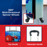 FUL Marvel Spider-Man 21 Inch Kids Carry On Luggage, Hardshell Rolling Suitcase with Spinner Wheels, Multi