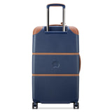 DELSEY PARIS Chatelet Air 2.0 Hardside Luggage Trunk with Spinner Wheels, Navy Blue, Checked-26 Inch