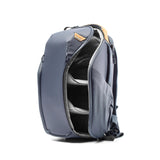 Peak Design Everyday Backpack Zip 15L, Midnight, 270-Degree Zip, Dual Side Pockets, FlexFold Dividers, Fits 15" Laptop, For Camera Carry, Daily Commutes or Travel, Versatile Backpack for Men and Women