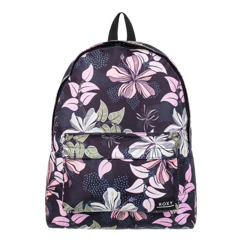 Roxy Women's Sugar Baby Backpack | Travel |Vacation | Work | Everyday Carry | 16L Capacity - Anthracite Sunny Floral Swim