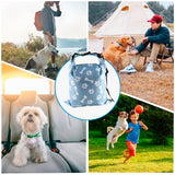 2Packs Dog Travel Bag,10 lb Dog Food Storage Container, Large Capacity Pet Travel Accessories, Reusable Dogs Food Carrier for Camping with 2Packs Collapsible Dogs Bowls,Perfect for Camping Trip
