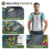 SUIKIHUM 20L Lightweight Hiking Daypack, Foldable Travel Packable Backpack for Men Women for Cycling Camping Outdoor (Leaf Print)