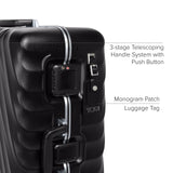 TUMI - 19 Degree Frame 4 Wheel Luggage - Lightweight and Highly Durable, Modern Design, Double-Lock Closure Hard Shell Men's and Women's Suitcase - 26" Short Trip Packing Case, Black Texture