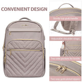 VANKEAN Laptop Backpack for Women with USB Port,15.6 Inch Laptop Computer Bag Travel Backpack Purse,Waterproof Work Business Backpack College Teacher Bags, Light Dusty Pink