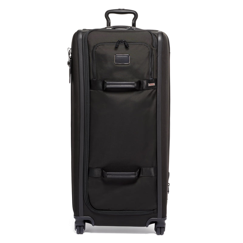 TUMI - Alpha Tall 4-Wheeled Duffel Packing Case - Hybrid Travel Suitcase with Integrated Shelving - Black