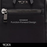 TUMI - Voyageur Persia Crossbody - Nylon Crossbody Travel Shoulder Bag for Women & Men - Stain- & Water-Resistant Fabric - Black & Gunmetal