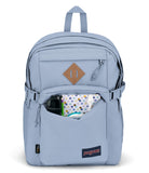JanSport Main Campus FX Backpack - Travel or Work Bag w 15-Inch Laptop Pack with Leather Trim, Blue Dusk
