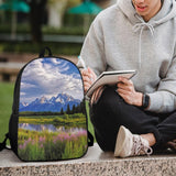 Grand Teton National Park 17 Inch Laptop Backpack for Men Women Travel Daypack with Pockets Work Bag for Office
