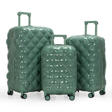 kensie Alluring 3 Piece Luggage Set, Basil
