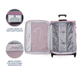 Travelpro Maxlite 5 Softside Expandable Luggage with 4 Spinner Wheels, Lightweight Suitcase, Men and Women, Orchid Pink Purple, Checked-Medium 25-Inch