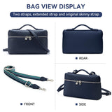 KALIDI Crossbody Bag for Women Small Top-Handle Pouch Designer Shoulder Handbag Quiet Luxury Leather Trendy Purse royal blue