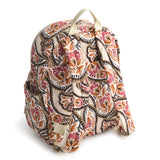 Vera Bradley Women's Premium Cotton Small Banbury Backpack, Blooming Paisley, One Size
