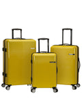 Rockland Horizon Hardside Expandable Spinner Wheel Luggage Set, Yellow, 3-Piece Set (20/24/28) (F237-YELLOW)