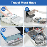 VMstr 12 Pack Travel Vacuum Storage Bags with USB Electric Pump, Compression Bags for Travel, Space Saver for Clothes and Clothing