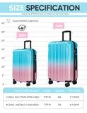 Comeria Carry on Luggage - Airline Approved Suitcases with Spinner Wheels, Built-In TSA Lock，Hard Shell Expandable Suitcases