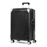 Travelpro Pathways 3 Hardside Expandable Luggage, 8 Spinner Wheels, Lightweight Hard Shell Suitcase, Checked Medium 25 Inch, Black Knight