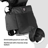 Harrison Howard Equestrian Western Saddle Bag Nylon Water Bottle/Gear Carrier Convenient Saddle Bag Black