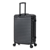 InUSA DEEP Luggage with GEL Handle | Spacious Traveling Suitcases Travel Suitcase with Dual Spinner Wheels and Studs | 28 Inch Large Hardside Luggage | Black