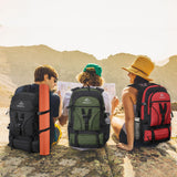 SEMSTY Hiking Backpack, 30L/40L/50L Expandable Hiking Backpack for Men and Women, Travel Backpack Flight Approved
