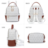 MKP Small Backpack Purse for Ladies Women Fashion Multi Pockets Daypacks with Front Zip Pocket